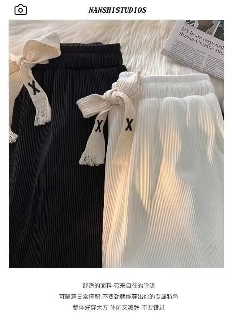 Summer Men's Lightweight Ice Silk Casual Pants