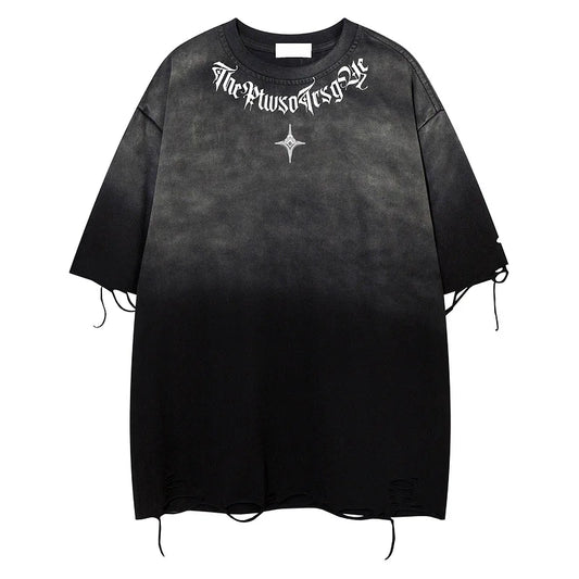 Men's Short  Sleeve T-Short Baggy Causal Oversize Summer Tops American Style High Street Fashion Heavy Pure Cotton T-shirt