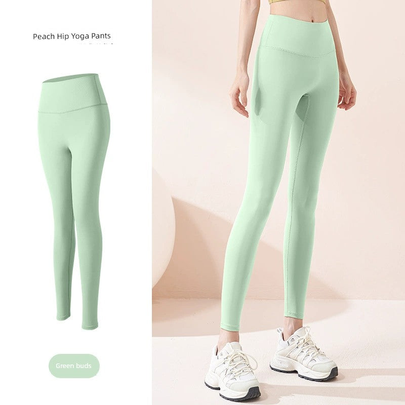 Yoga Pants Women's Spring & Fall Seamless Nude Feel Outwear Hip Raise High Waist Plus Size Exercise Yoga Clothes Pants Women 2025 New Arrival