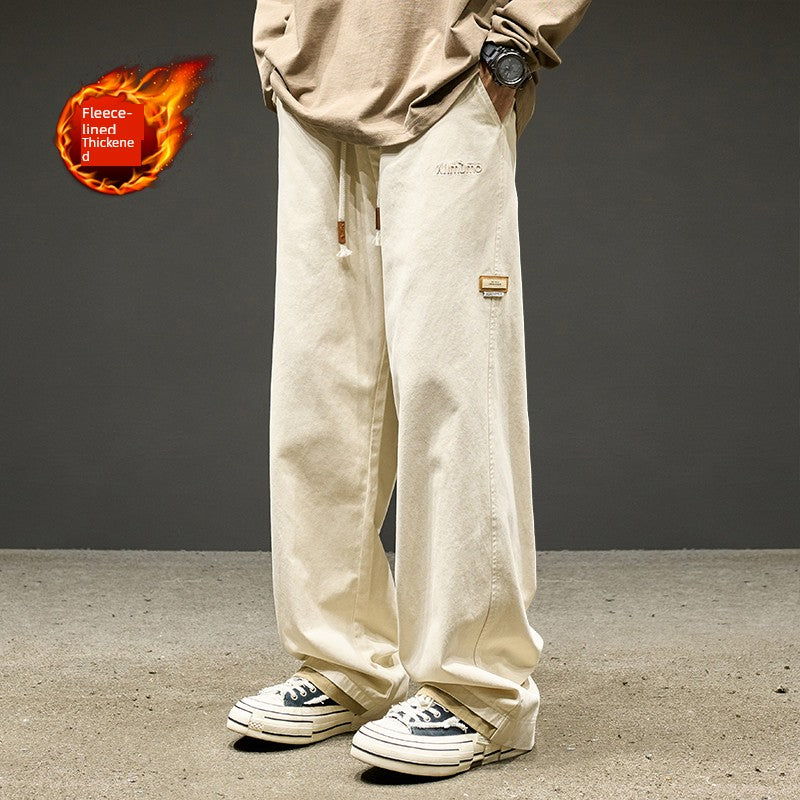 Straight-leg Pants Men Summer Thin Loose American Men's Casual Pants Boys Pants Paratroopers Cargo Pants Men's Pants