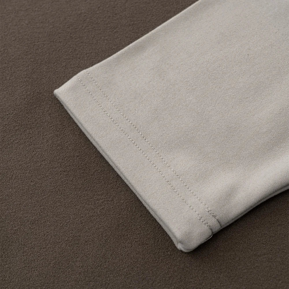 2025 Autumn Man Fake 2 Pieces 320gsm Sweatshirt Unisex Oversized Contrast Color Long Sleeve T Shirts Y2K Clothing