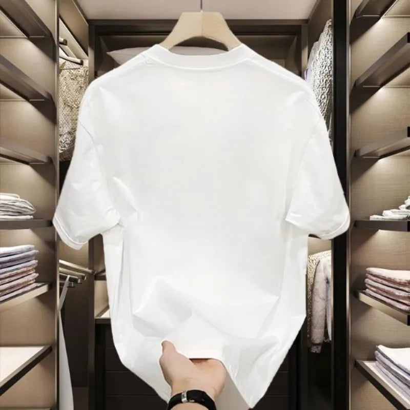 2025 Summer New Men T-shirt Men's Creative Printed Short Sleeve T shirt Male Cotton T-shirt Funny Cool Tee For Man Tops Clothing