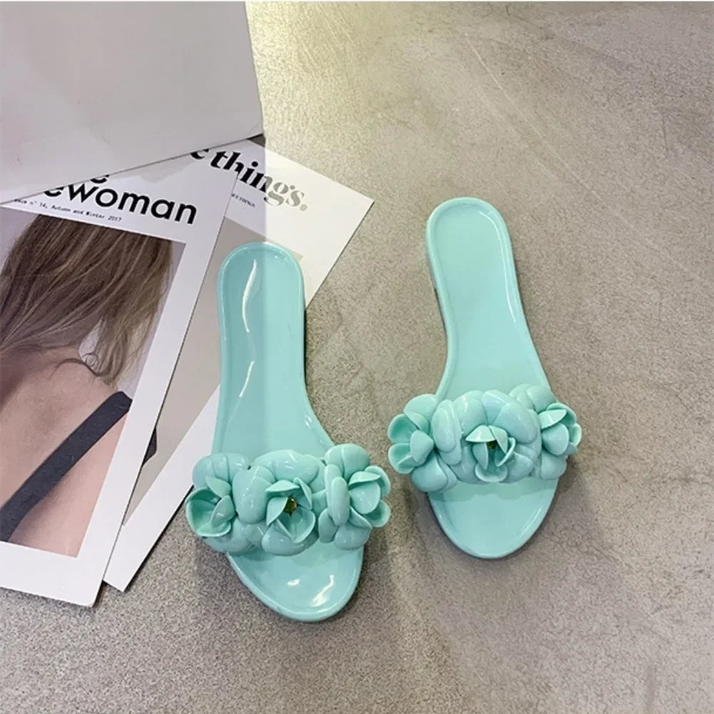 Women Slippers Summer Outside Flat Bottom Slippers Jelly Sandals Women New Beach Women's Shoes Sandalias De Mujeres En Oferta