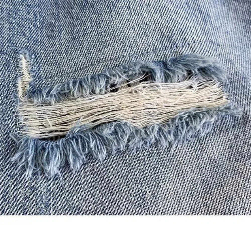 Drawstring Elastic Waist Denim Shorts Men's Washed Loose Straight Versatile Summer Mid-Length Japanese Style half Trousers