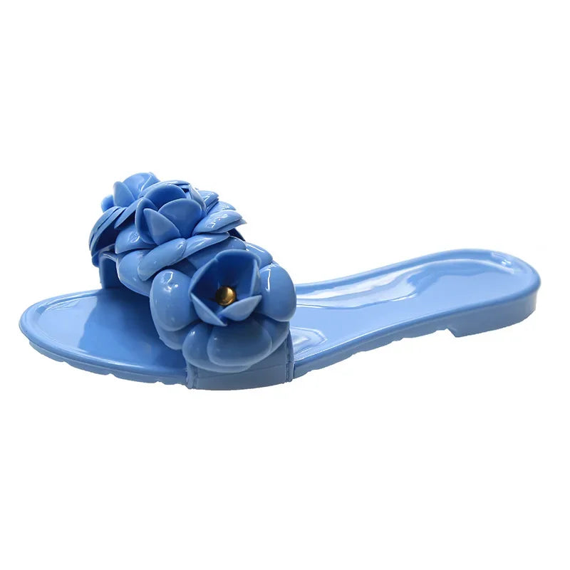 Women Slippers Summer Outside Flat Bottom Slippers Jelly Sandals Women New Beach Women's Shoes Sandalias De Mujeres En Oferta