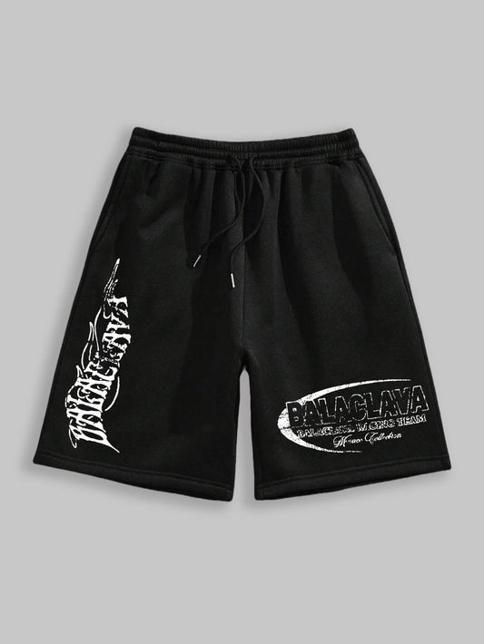 Men's casual shorts with fashionable printed design, regular loose cotton short sleeved shirt, fashionable and trendy shorts