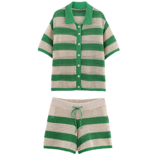 Summer 2025 New Arrival Women's Knitted ort Sve  irt Coat Lightweight Maturi Faion Outerwear 25-35 Years Old