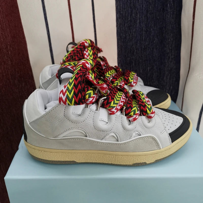 Chaussures en dentelle rondes pour femmes, recommande d'augmenter les chaussures mixtes, documents, Parker, mode décontractée