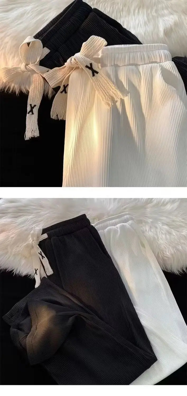 Summer Men's Lightweight Ice Silk Casual Pants